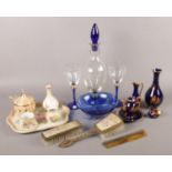 A quantity of mainly ceramics and glassware. To include several pieces of Limoges 'La Riene', a pair