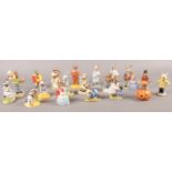 A collection of mostly Royal Doulton Bunnykins figurines. 'Happy Birthday Bunnykins', 'Jogging