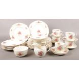 A vintage floral ceramic part tea & dinner wares.