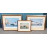 Two limited edition prints of The Cunard. Including 'Transatlantic Arrival' after Gordon Bauwens,