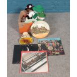 A collection of miscellaneous items. To include small Poole trinket dish, Royal Doulton plate,