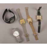 A collection of quartz wristwatches. Timex, Casio etc.
