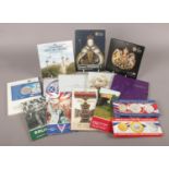 A selection of Royal Mint commemorative Uncirculated coin collections, in original presentation