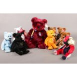 A collection of Ty Beanie Babies. Two Beanie Buddies 'Buckingham' 36cm & 22cm, 'Celebrations'