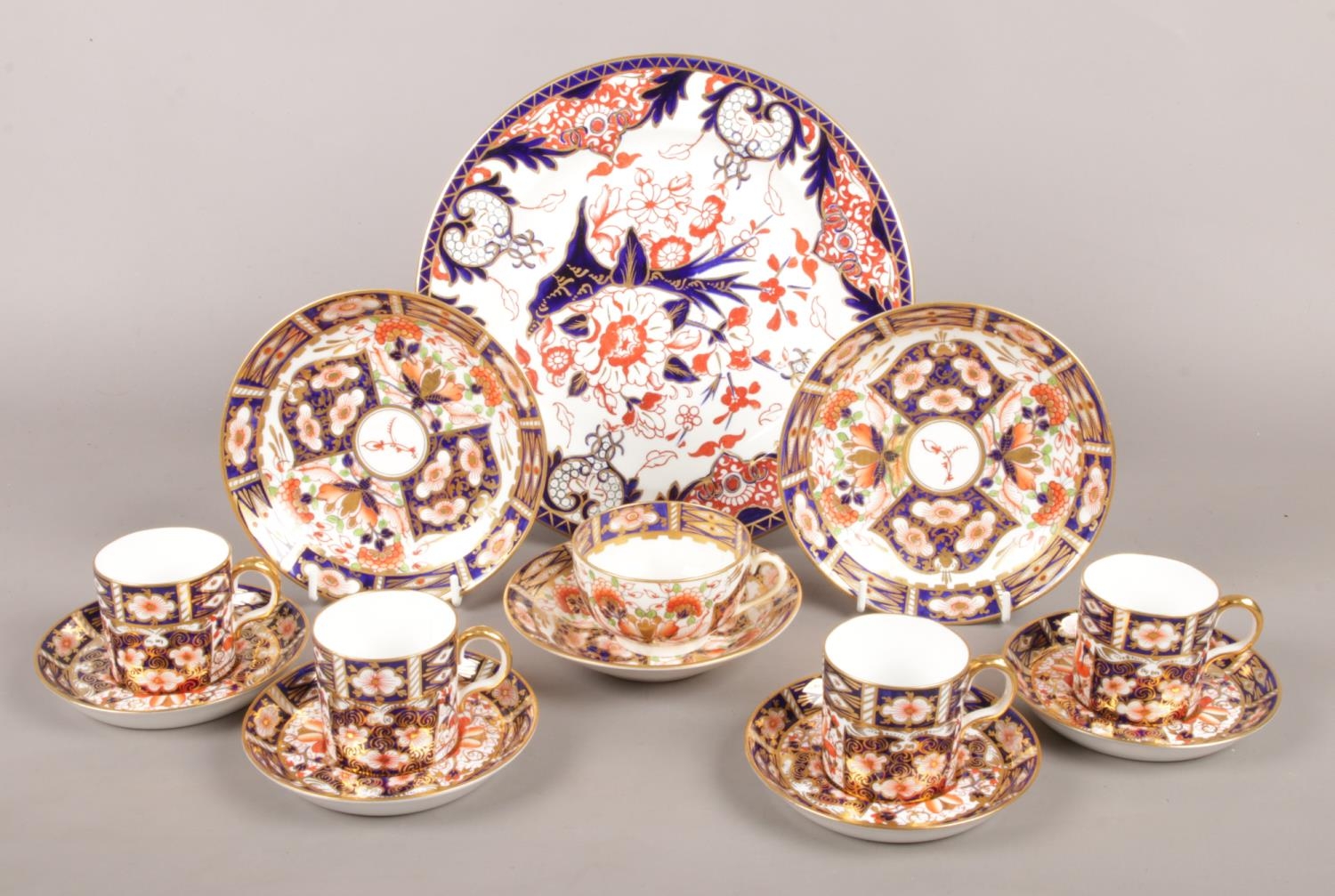 A good collection of early Twentieth Century Royal Crown Derby ceramics, mainly in the Imari