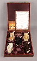 A Steiff limited edition British Collector's Baby Bear Set 1989-1993. No 1122 / 1847. Comprising
