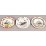 A collection of seven Coalport limited edition plates. 'The Bournemouth Belle' No. 1,502 of 2000, '