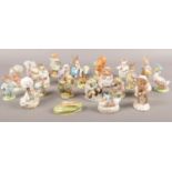 A collection of Royal Albert Beatrix Potter figurines. Mr. Alderman Ptolemy, Lady Mouse, Timmy