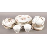 A collection of bone china tea/dinner wares. Includes Hammersley Howard Sprays, Royal Albert Country