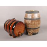 A Taunton Cider Co. Ltd Pottery barrel & other ceramic barrel.