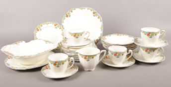 An Alfred Meakin part tea set. damage to large bowl
