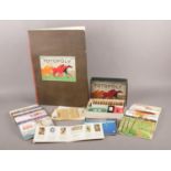 A Totopoly Board game c. 1939 along with twenty one Brooke Bond card albums. Subjects to include