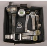 A selection of ten digital watches. To include Imgersoll, Braddon, and Identity London etc. All
