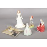 Four ceramic figurines. Royal Doulton - The Gemstones collection June - Autumn Breezes HN 2176,