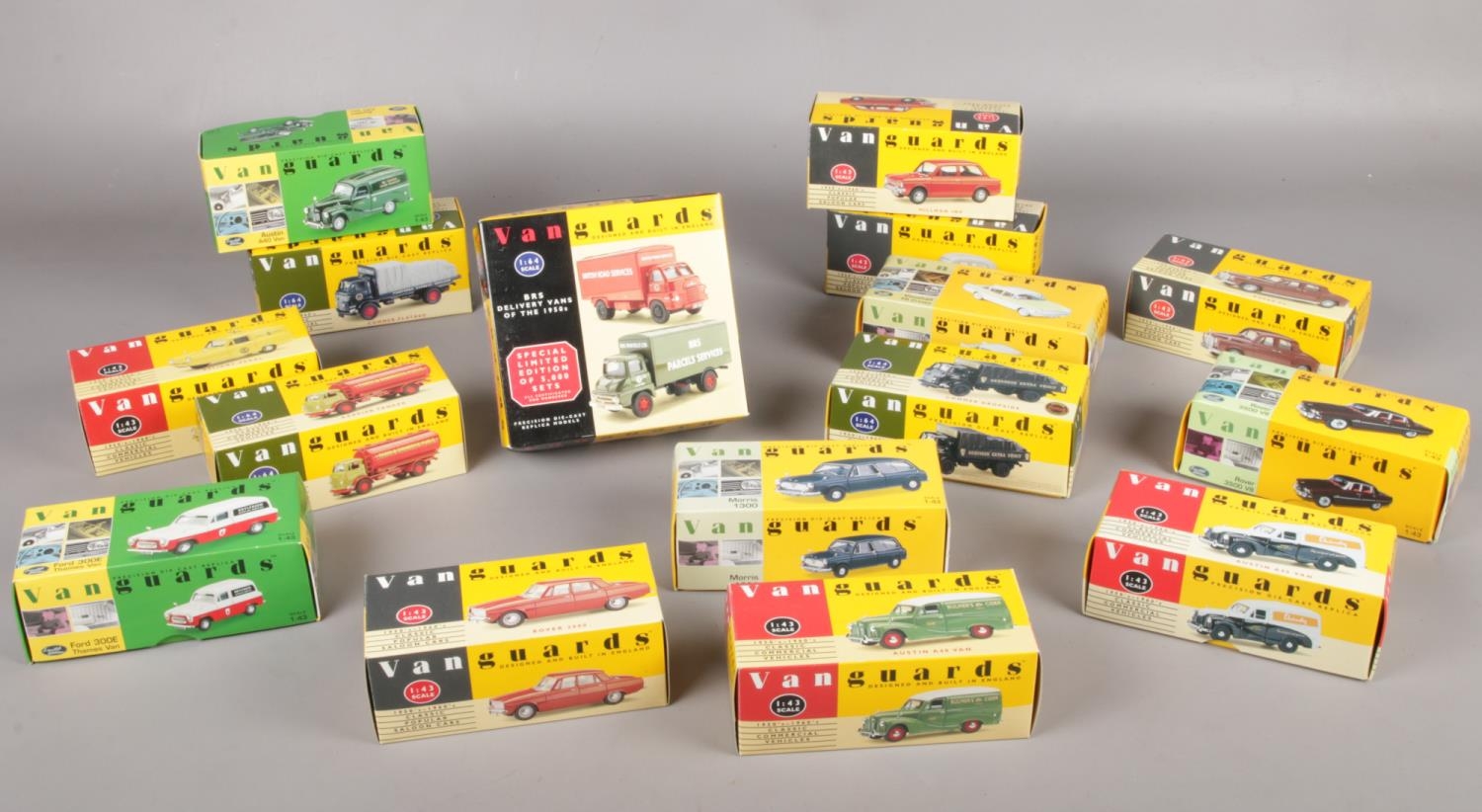 A collection of boxed Lledo Vanguards die cast vehicles (15). To include Special Limited edition