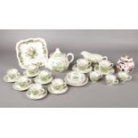 A box of assorted Mason's ceramics. To include a Mandalay ginger jar, fruit basket coffee cups and