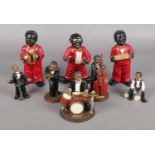 A quantity of ceramic musicians. Includes three pieces from 'The Jazz Band' collection.