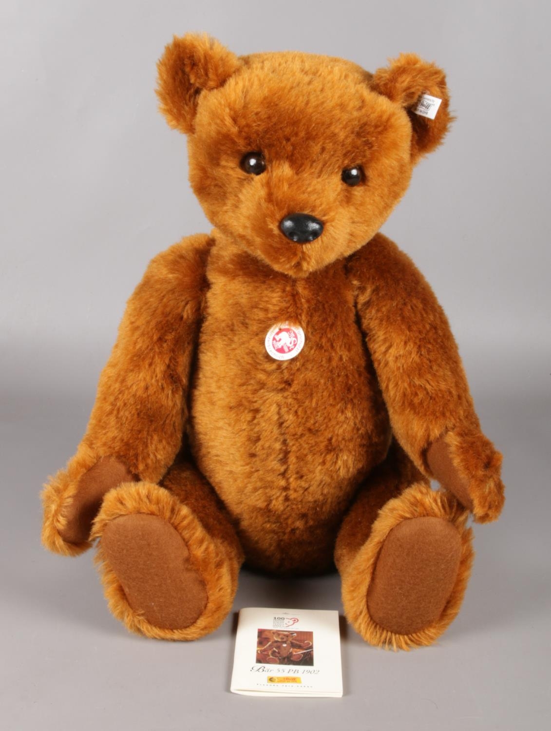 A boxed Steiff 55PB Limited Edition teddy bear, 1902 Replica, 55cm, Number 02390/7000 worldwide. - Image 4 of 4