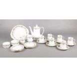 A twenty four piece Paragon 'Rosalia' complete coffee set for six people. Comprising of coffee