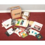 Two boxes of pop & rock LP and single records. Including Soft Cell box set, Duran Duran, Donny