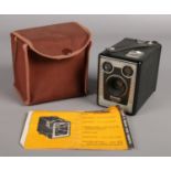 A Kodak 'Brownie' Six-20 Model C box camera.