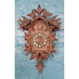 A Black forest style cuckoo clock. 53cm height. no weights, not working
