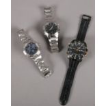 A quantity of wristwatches. (3) Pulsar, Lorus, Accurist Working