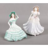 Two Royal Worcester figurines. 'Catherine' 'Kate'