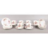 A Royal Albert 'Romance' tea set for six. To include six cups, saucers, bowls and side plates.