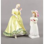 Two Royal Doulton figurines. 'Paula' HN 2906, 'Lori' HN 2801.