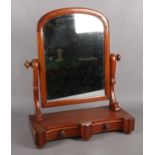 A Mahogany dressing table mirror. (60cm height 46cm width)