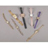 A collection of ladies quartz wristwatches. Accurist, Sekonda etc