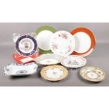 A collection of decorative ceramics plates. To include a boxed Royal Crown Derby limited edition