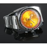 A Sicura 1970's manual wind wristwatch, with 17 jewel movement on stainless steel strap. With