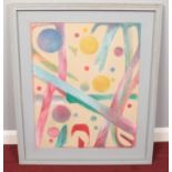 Peter Copeland, a large framed acrylic on board, titled Galaxy 53, signed and dated 2000 twice to