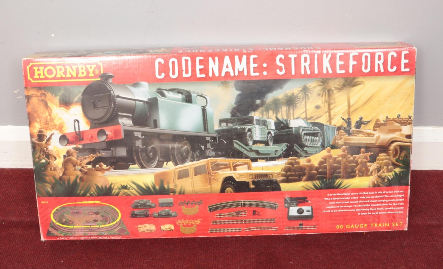 A Hornby OO gauge train set. Codename Strikefore R1147 (boxed)