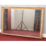 A 19th century gilt framed over mantel mirror. 75cm x 110cm.
