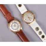 Two gents stainless steel automatic wristwatches. Includes Sully and Neiman Marcus. Neiman Marcus