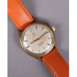 A gents vintage Unicorn Amphibian stainless steel manual wristwatch. Running.