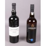 Two sealed 75cl bottles of Port; by Taylors and Andresen.