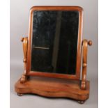 A Victorian mahogany toilet mirror.