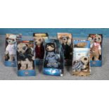 Seven boxed Compare The Market Meerkats. Including limited edition examples.