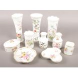 A small quantity of bone china. Including Aynsley and Royal Crown Derby.