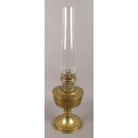 A Super Aladdin brass oil lamp.
