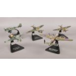 Five model aircraft to include Hawker Hurricane Mk 1, Supermarine Spitfire Mk 1, Junkers Ju 87B