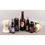 A collection of Breweriana. Includes Bass & Co jugs, Celebration ale etc.