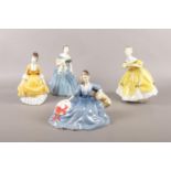 Four Royal Doulton figurine's. Elyse HN 2429, Coralie HN 2307, The Last Waltz HN 2315, Adrienne