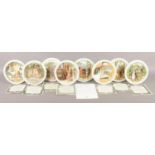 A set of eight Bradford Exchange musical ceramic plates from the Tale of Peter Rabbit and Benjamin