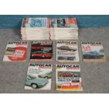 A box of Autocar & Motor magazine. Including 1980s and 1990s examples, etc.