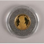 A 2005 Alderney one pound 0.999 Gold coin, commemorating 200 years since the death of Horatio